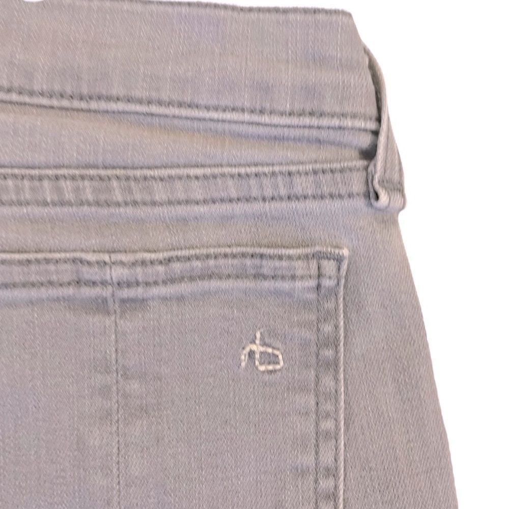 Rag & Bone Gray Skinny Low Rise Denim Jeans - Picture 7 of 9